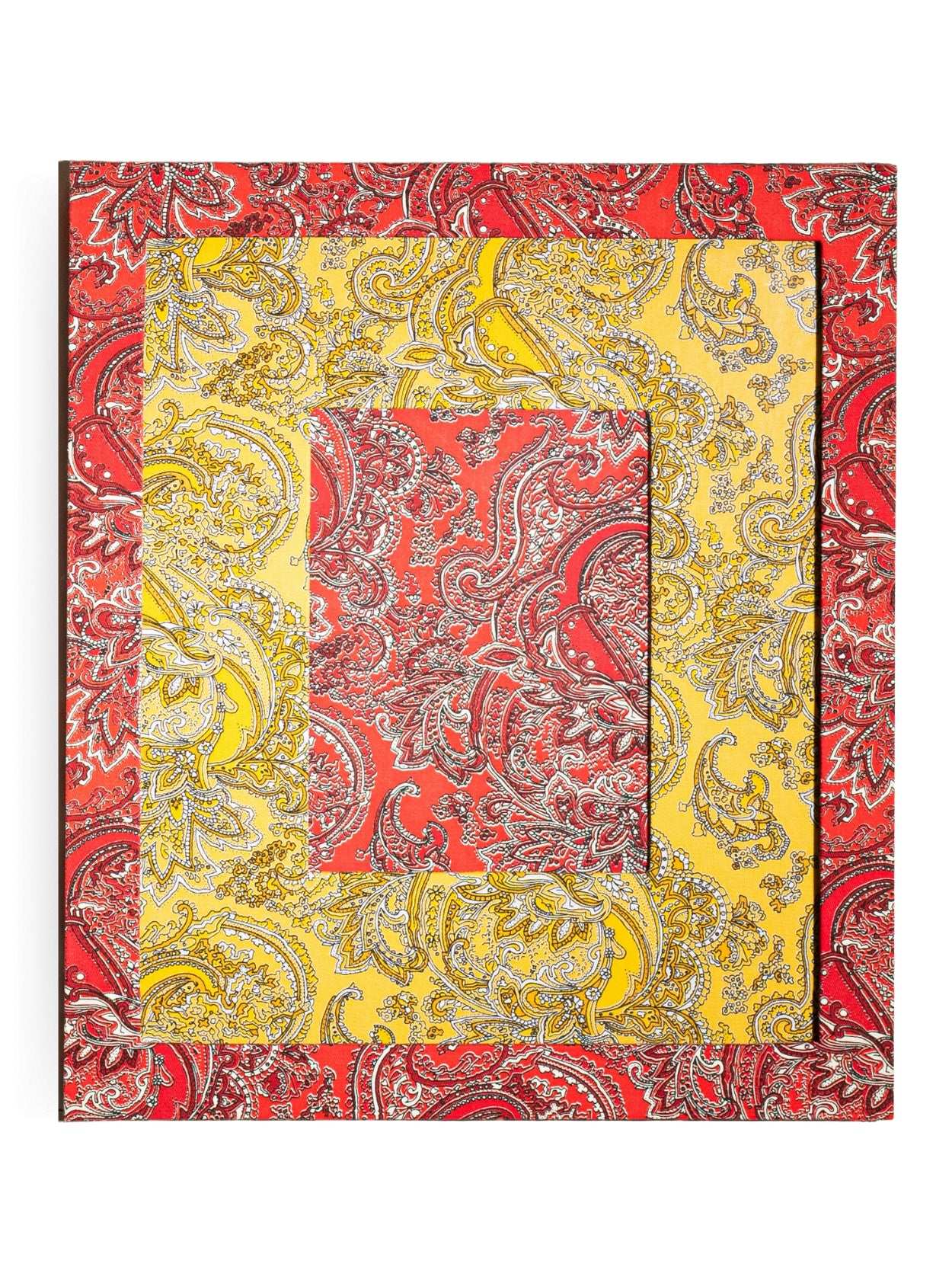 Moldura Paisley Vermelho