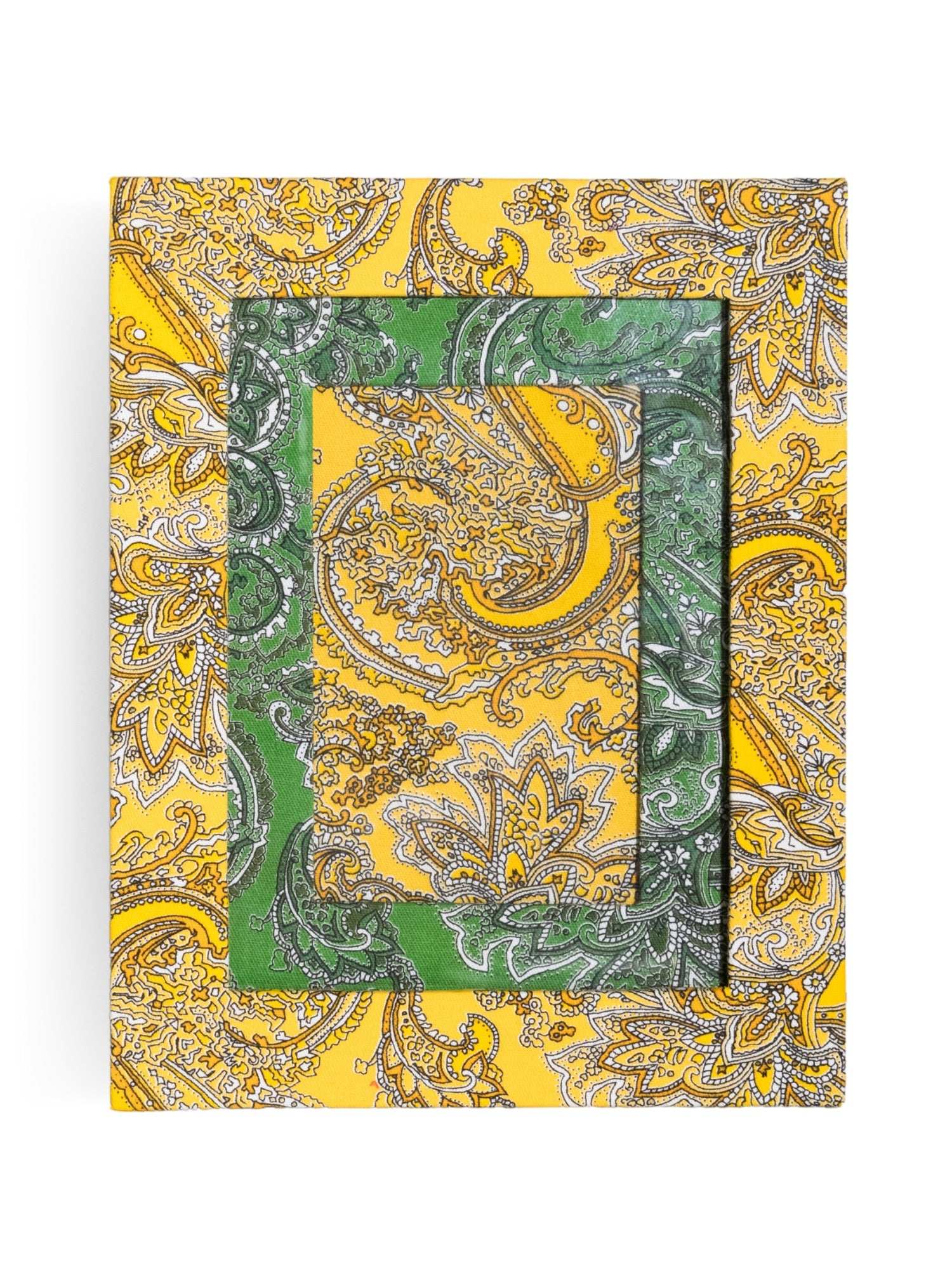 Porta-retrato Paisley Amarelo