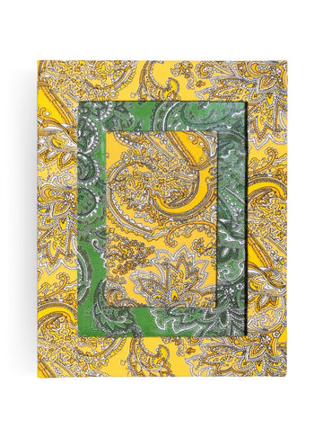 Porta-retrato Paisley Amarelo
