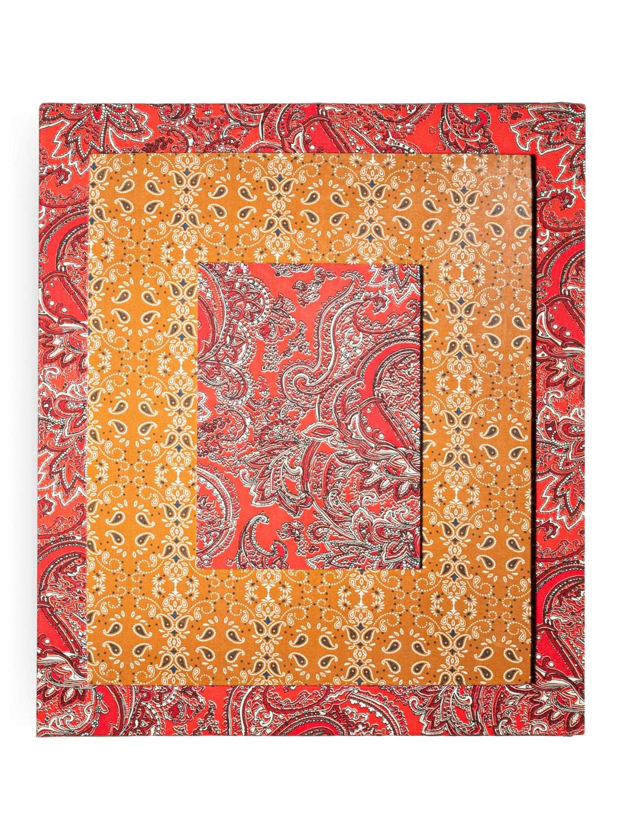 Moldura Paisley Vermelho