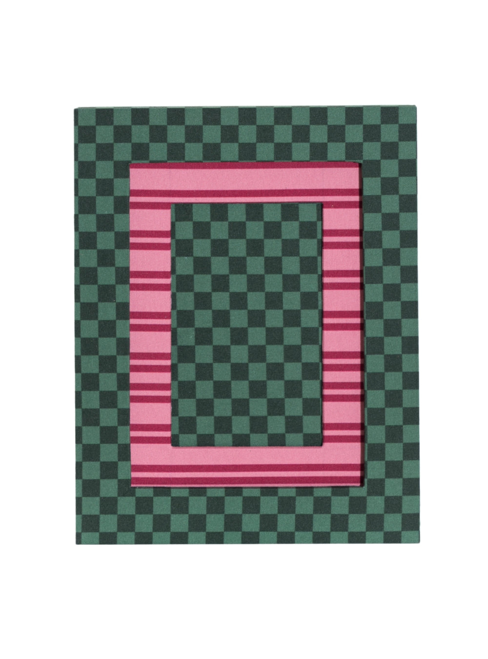 Porta-retrato Xadrez Musgo & Mata