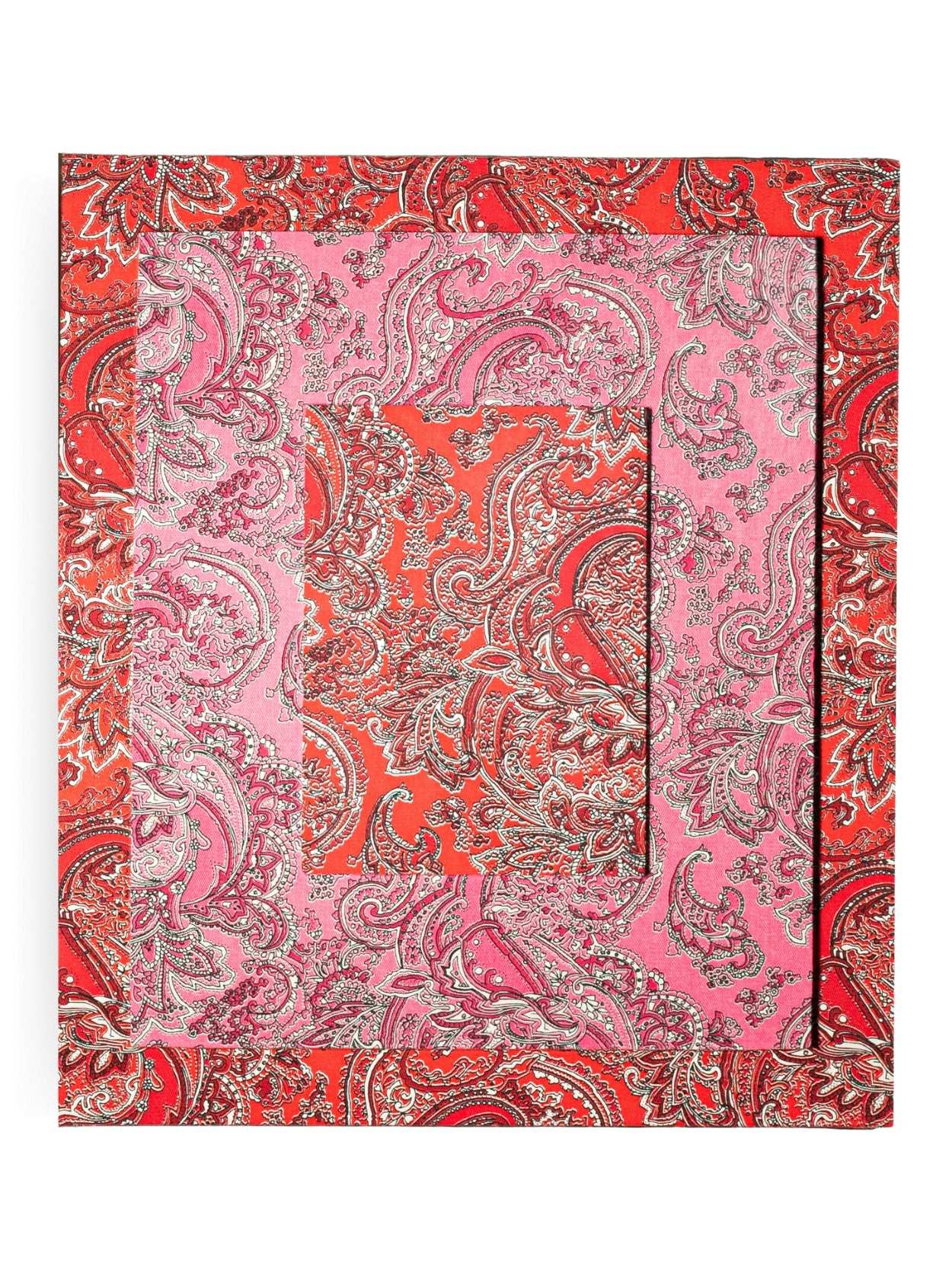Moldura Paisley Vermelho