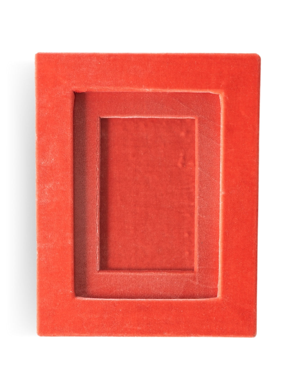 Porta-retrato Veludo Salmão