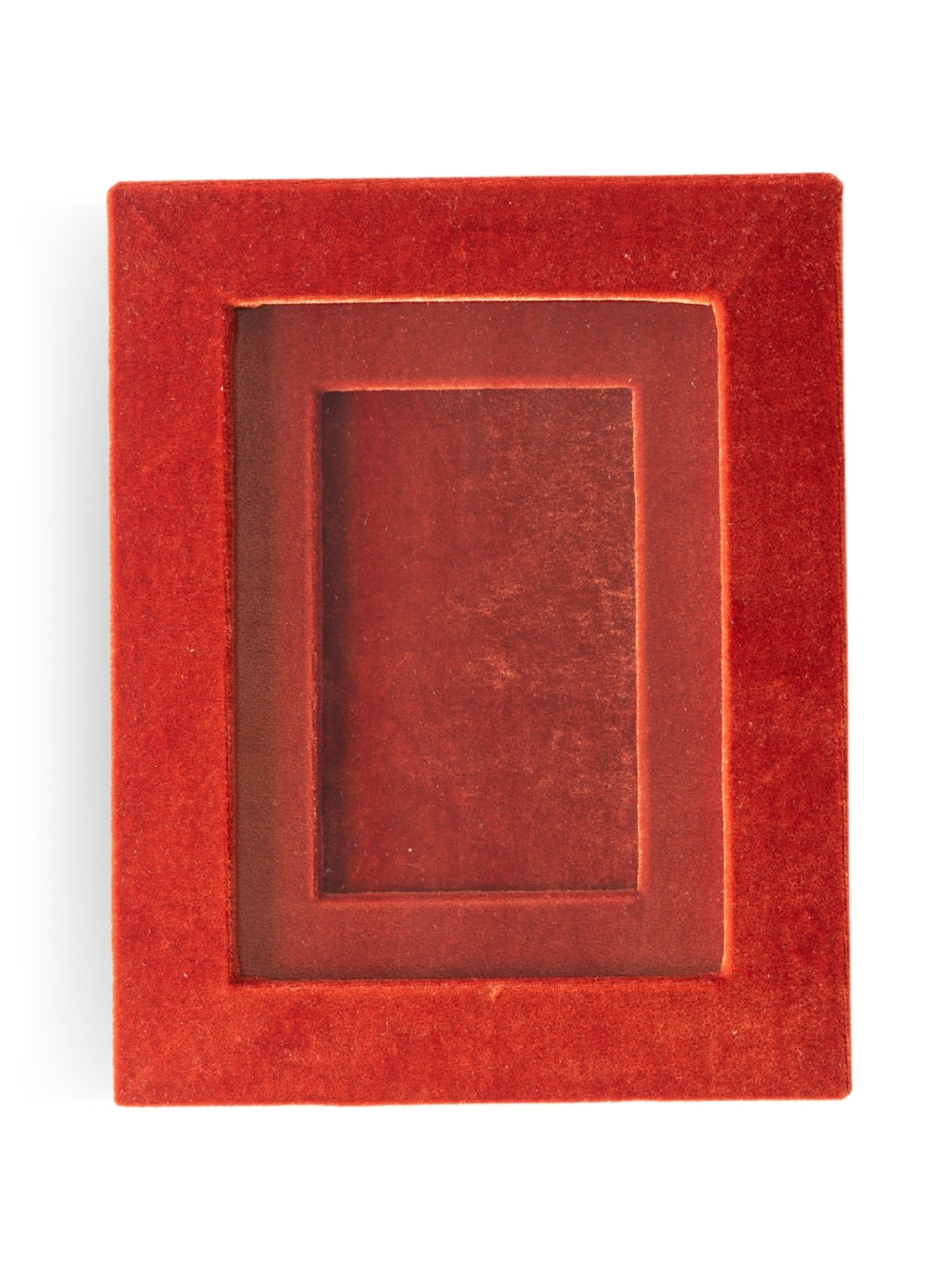 Porta-retrato Veludo Terracota