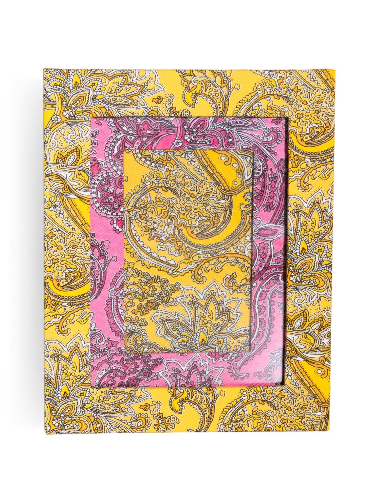 Porta-retrato Paisley Amarelo