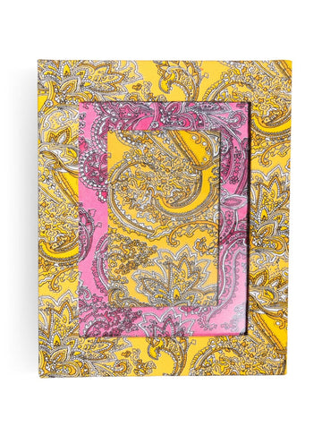 Porta-retrato Paisley Amarelo
