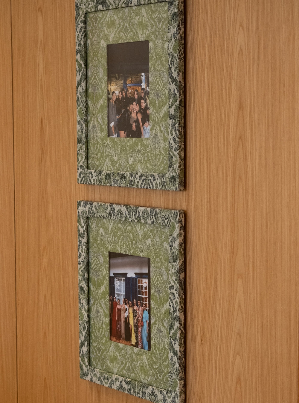 Moldura Ikat Tropical Verde Jacquard