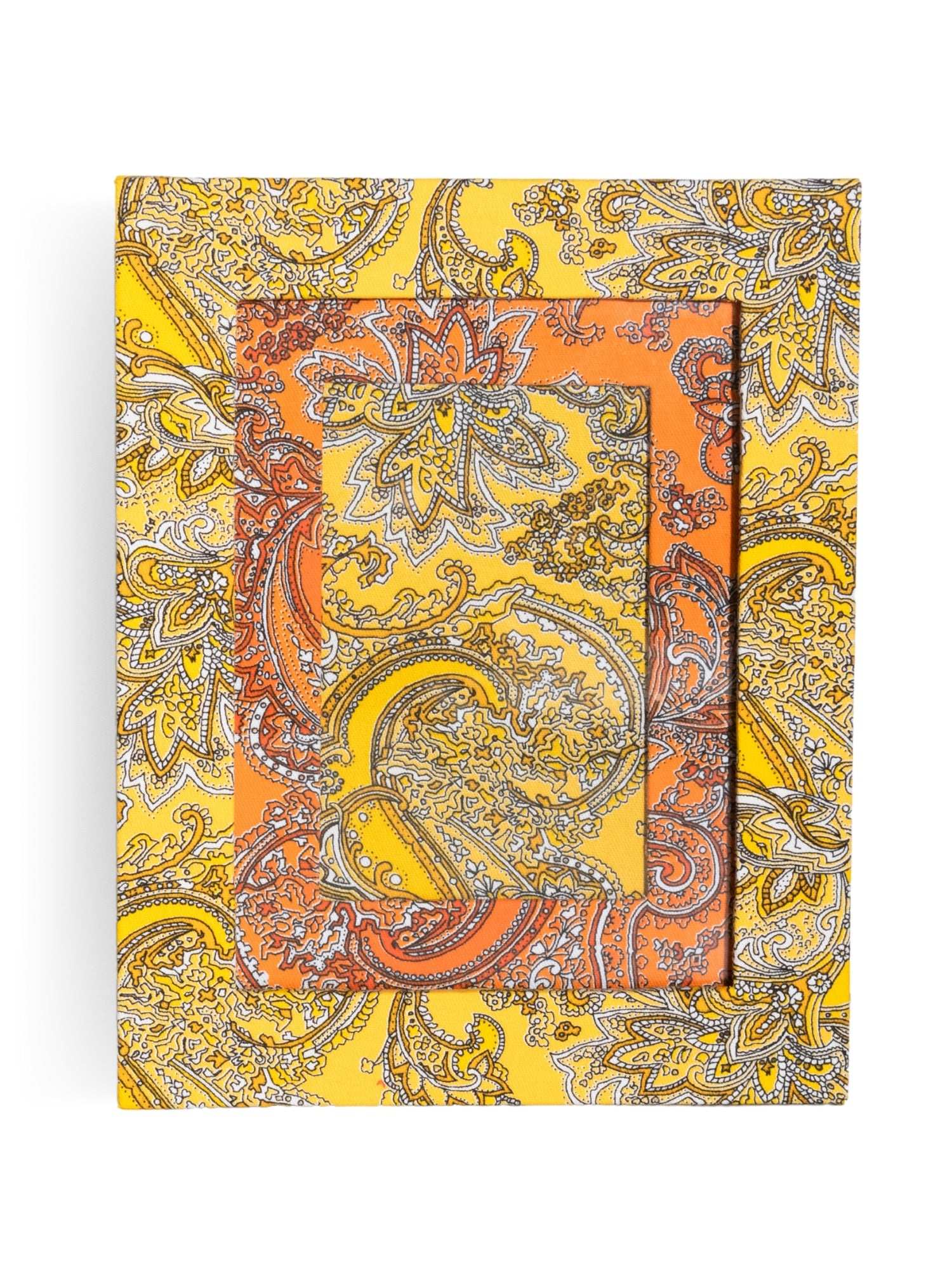 Porta-retrato Paisley Amarelo