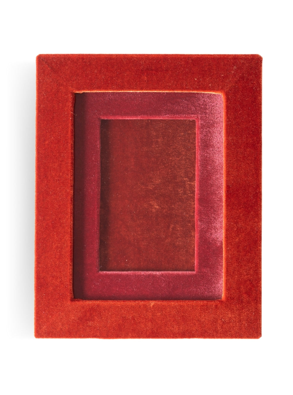 Porta-retrato Veludo Terracota