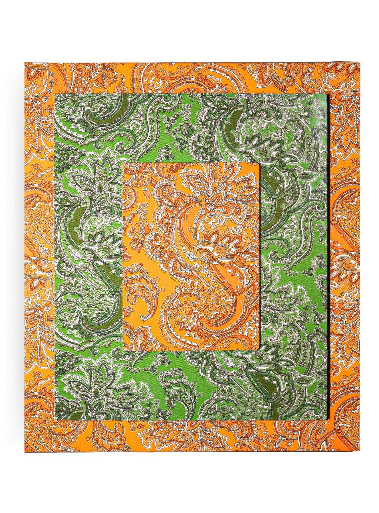 Moldura Paisley Laranja