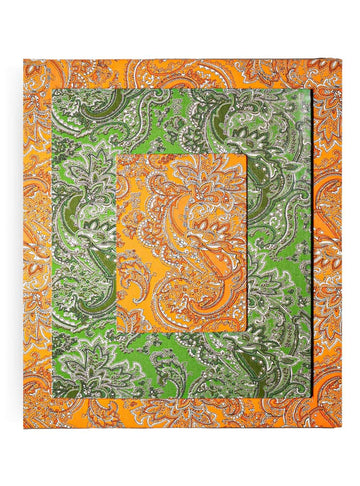 Moldura Paisley Laranja