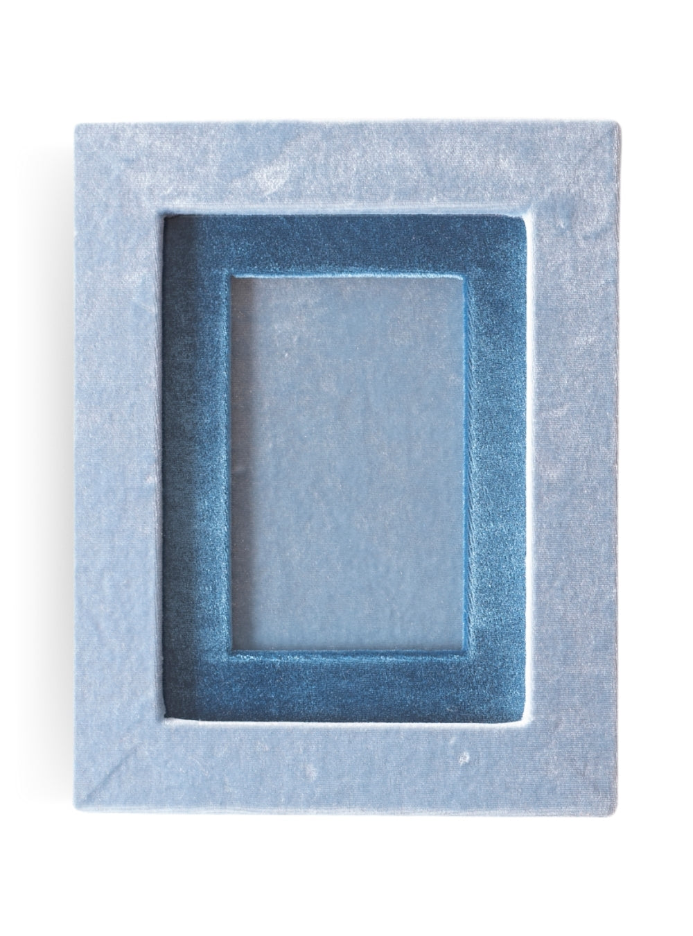 Porta-retrato Veludo Azul Claro