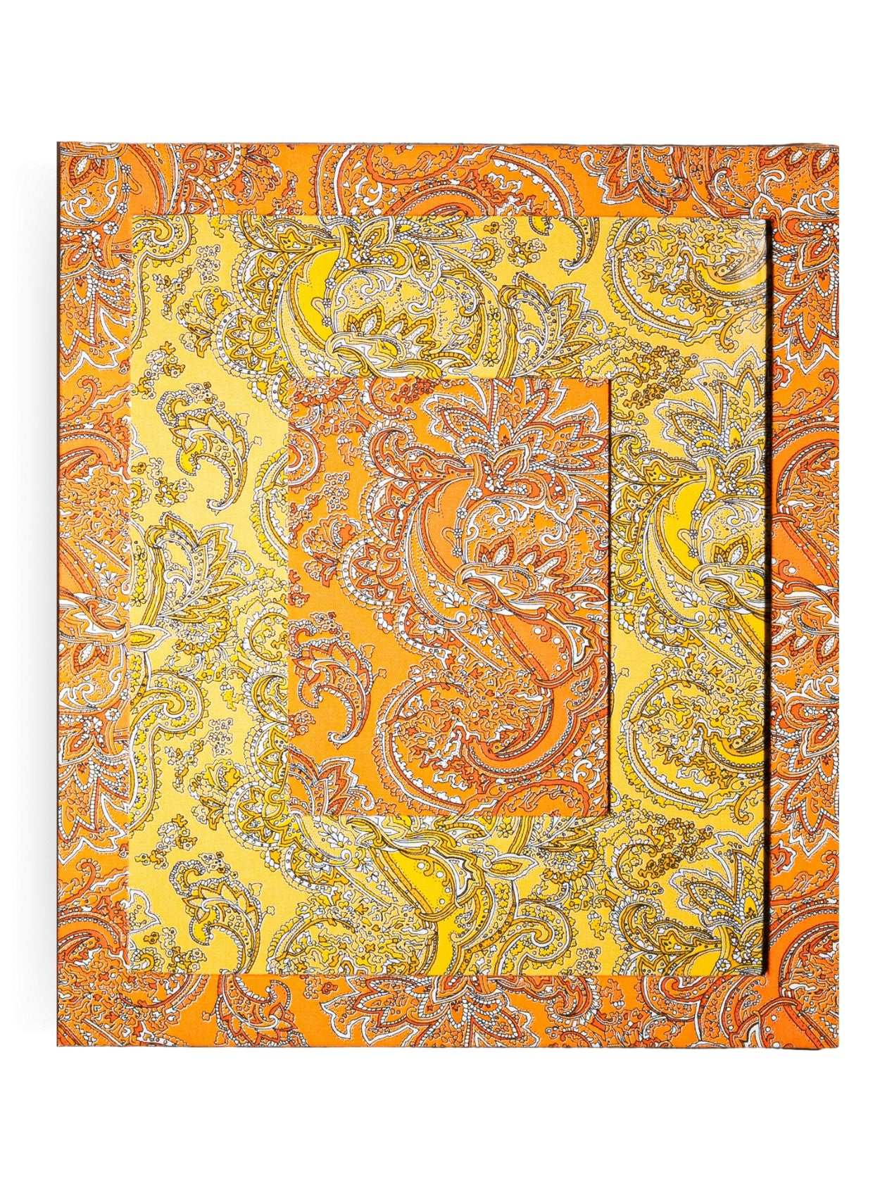 Moldura Paisley Laranja