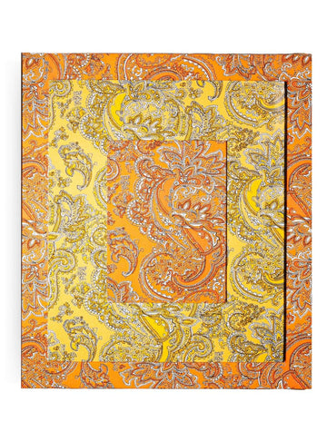 Moldura Paisley Laranja