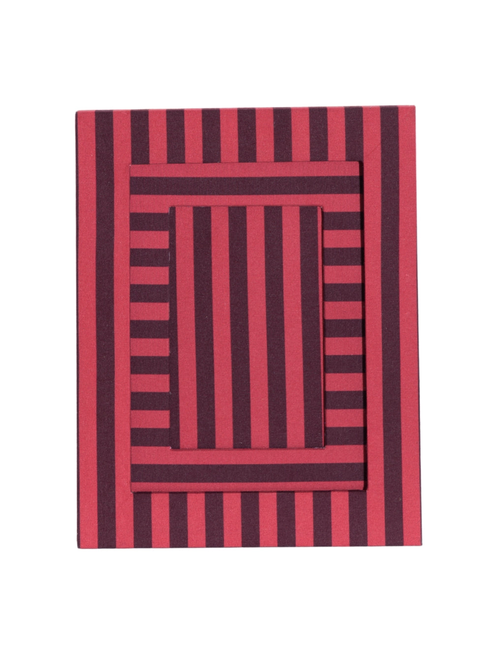 Red Striped Picture Frame