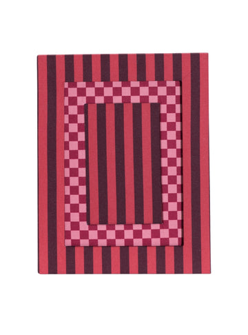 Red Striped Picture Frame