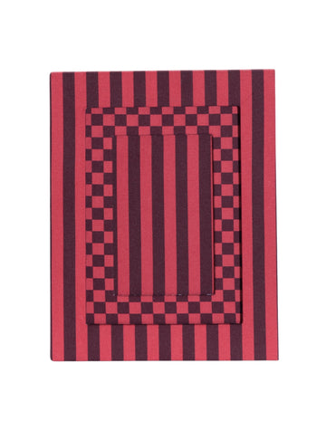 Red Striped Picture Frame