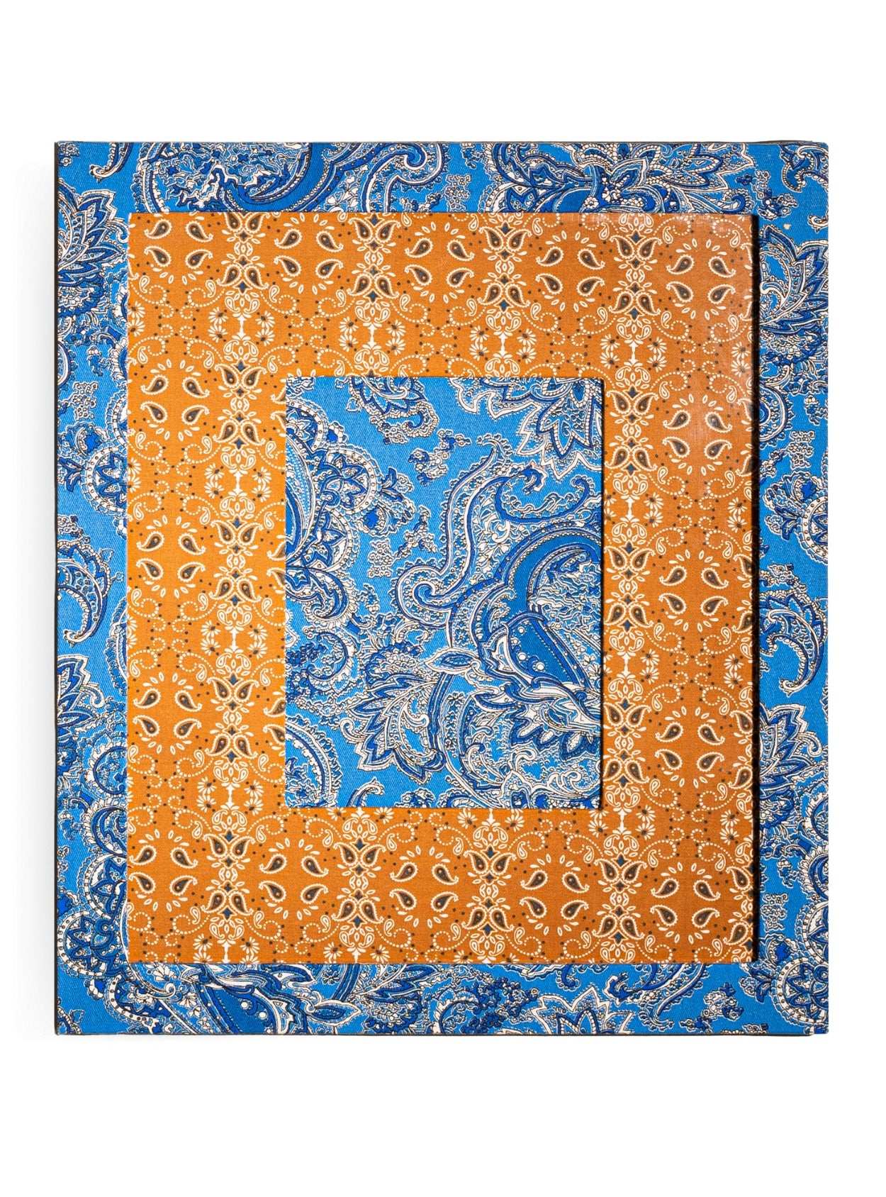 Moldura Paisley Azul