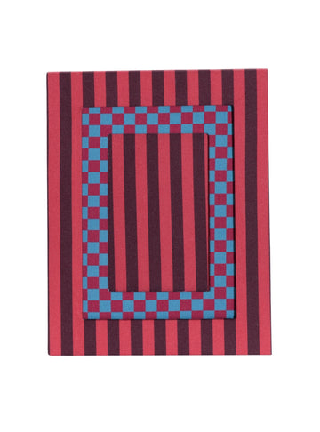 Red Striped Picture Frame