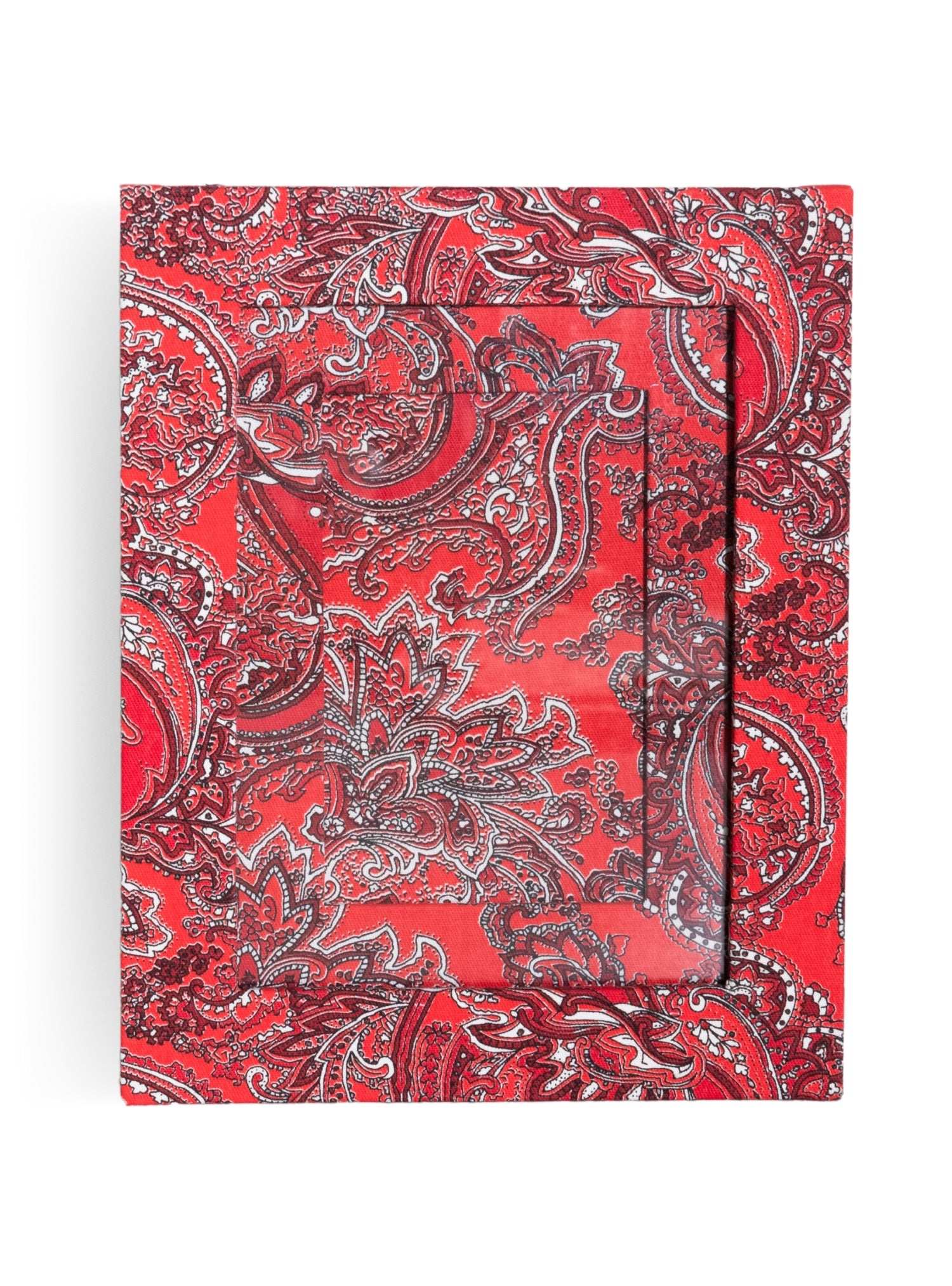 Porta-retrato Paisley Vermelho
