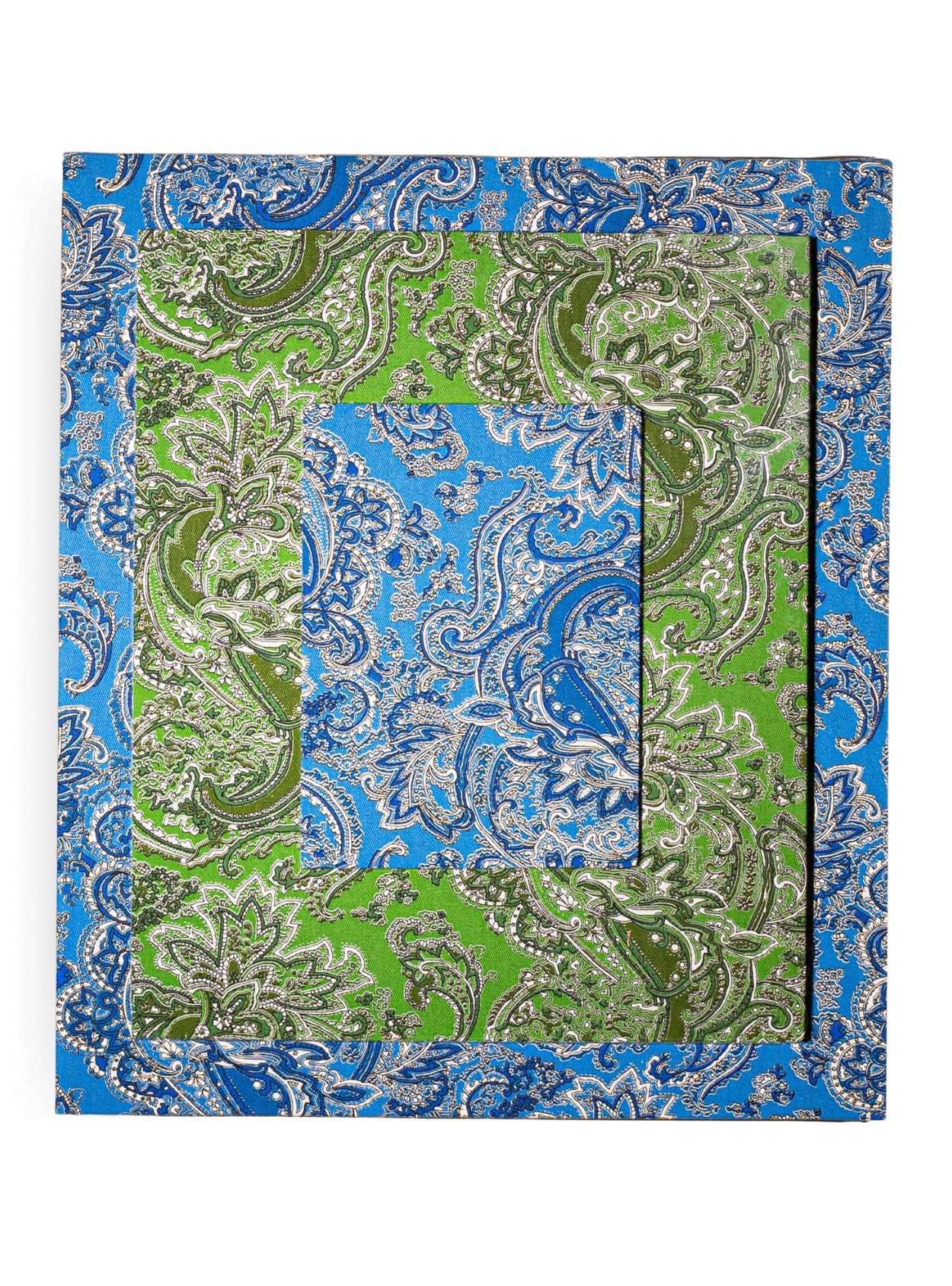Moldura Paisley Azul