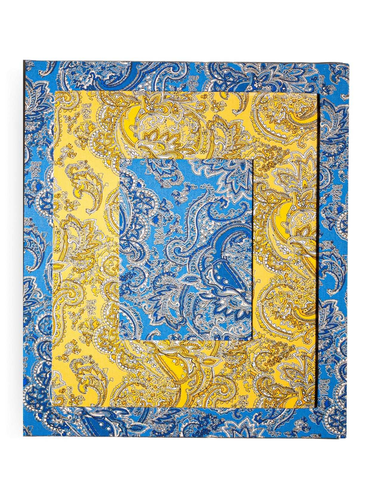 Moldura Paisley Azul