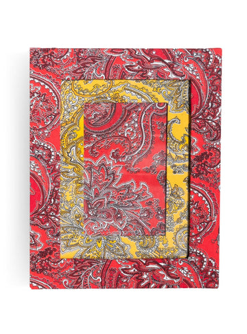 Porta-retrato Paisley Vermelho