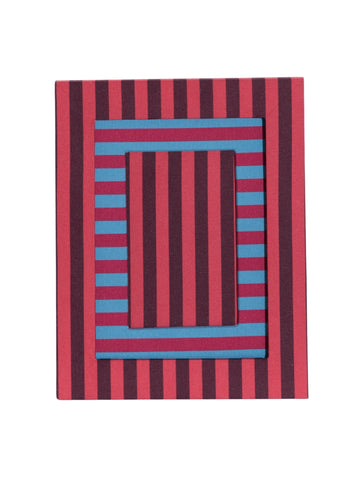 Red Striped Picture Frame