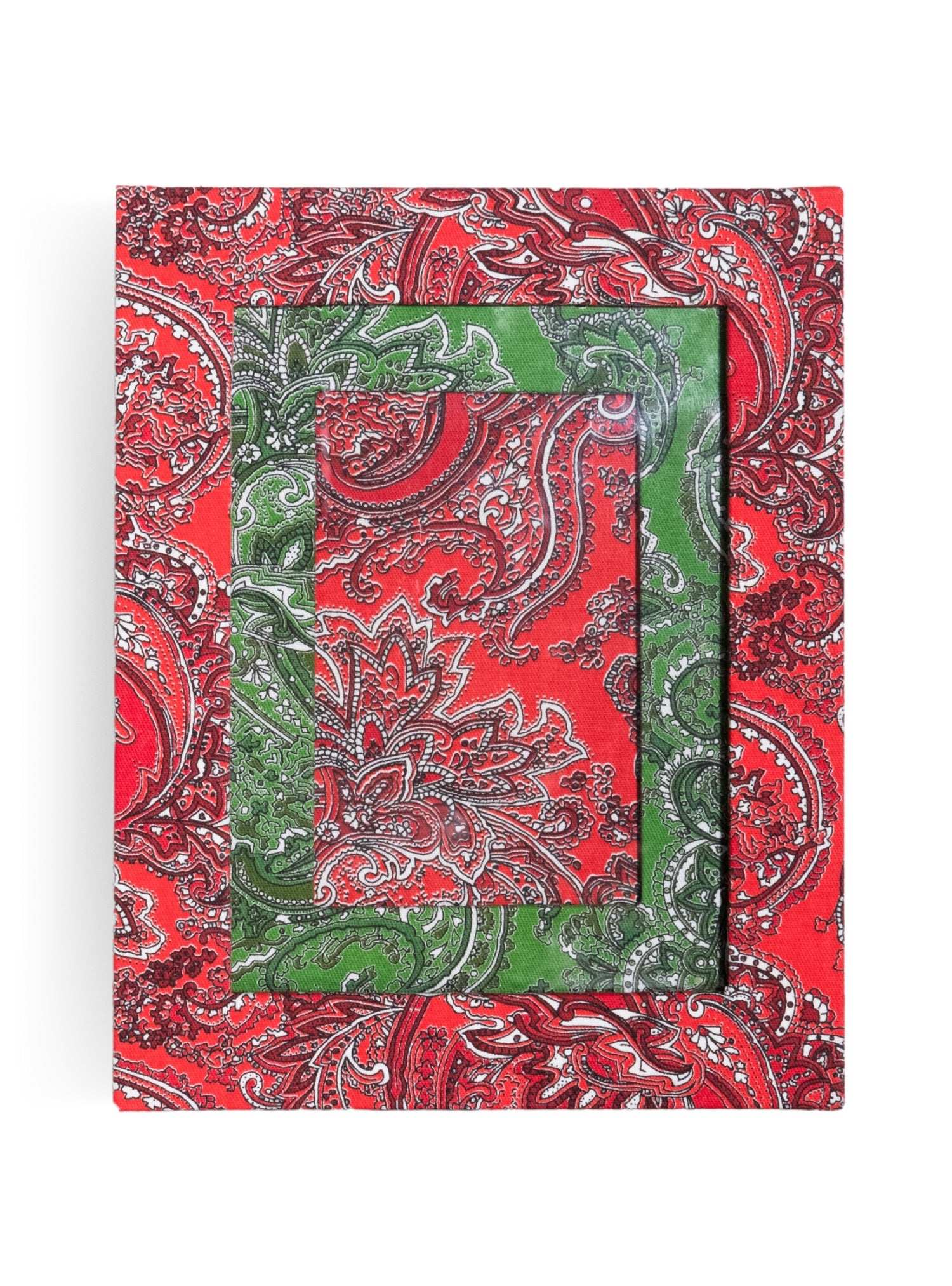 Porta-retrato Paisley Vermelho