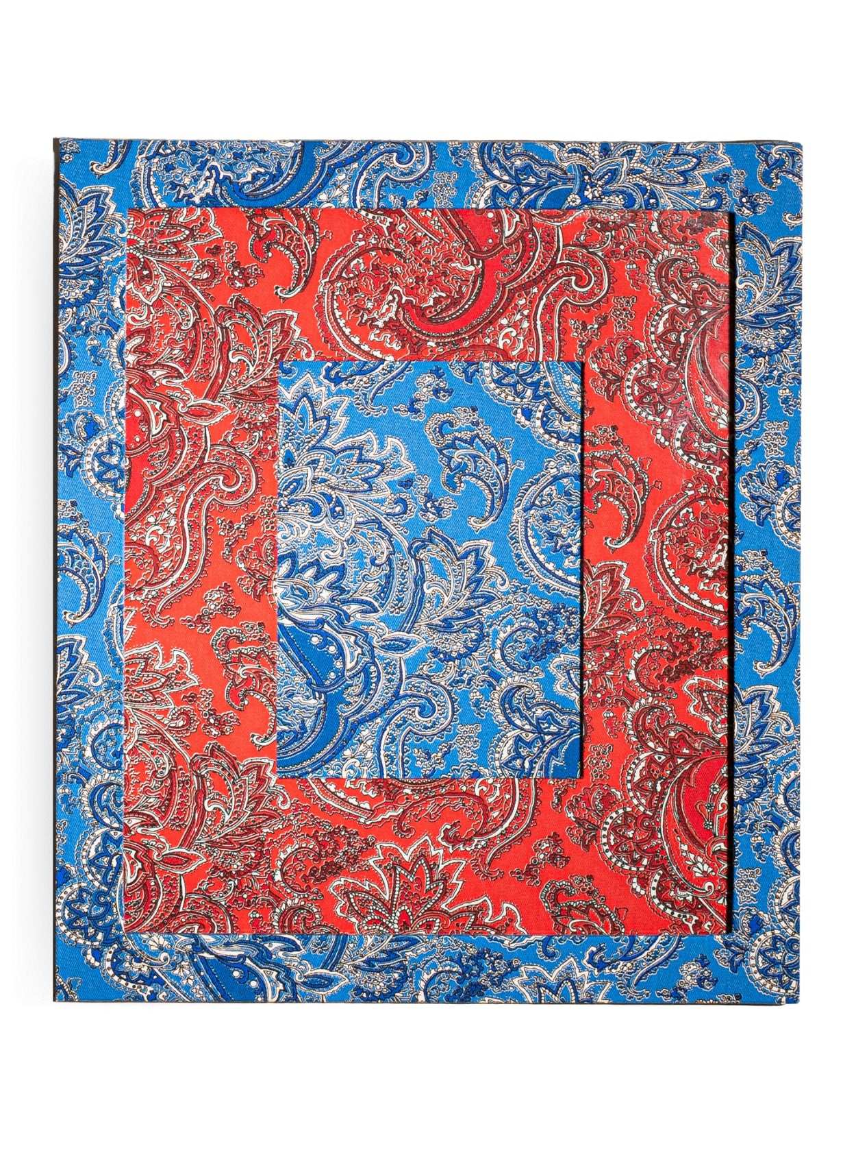 Moldura Paisley Azul