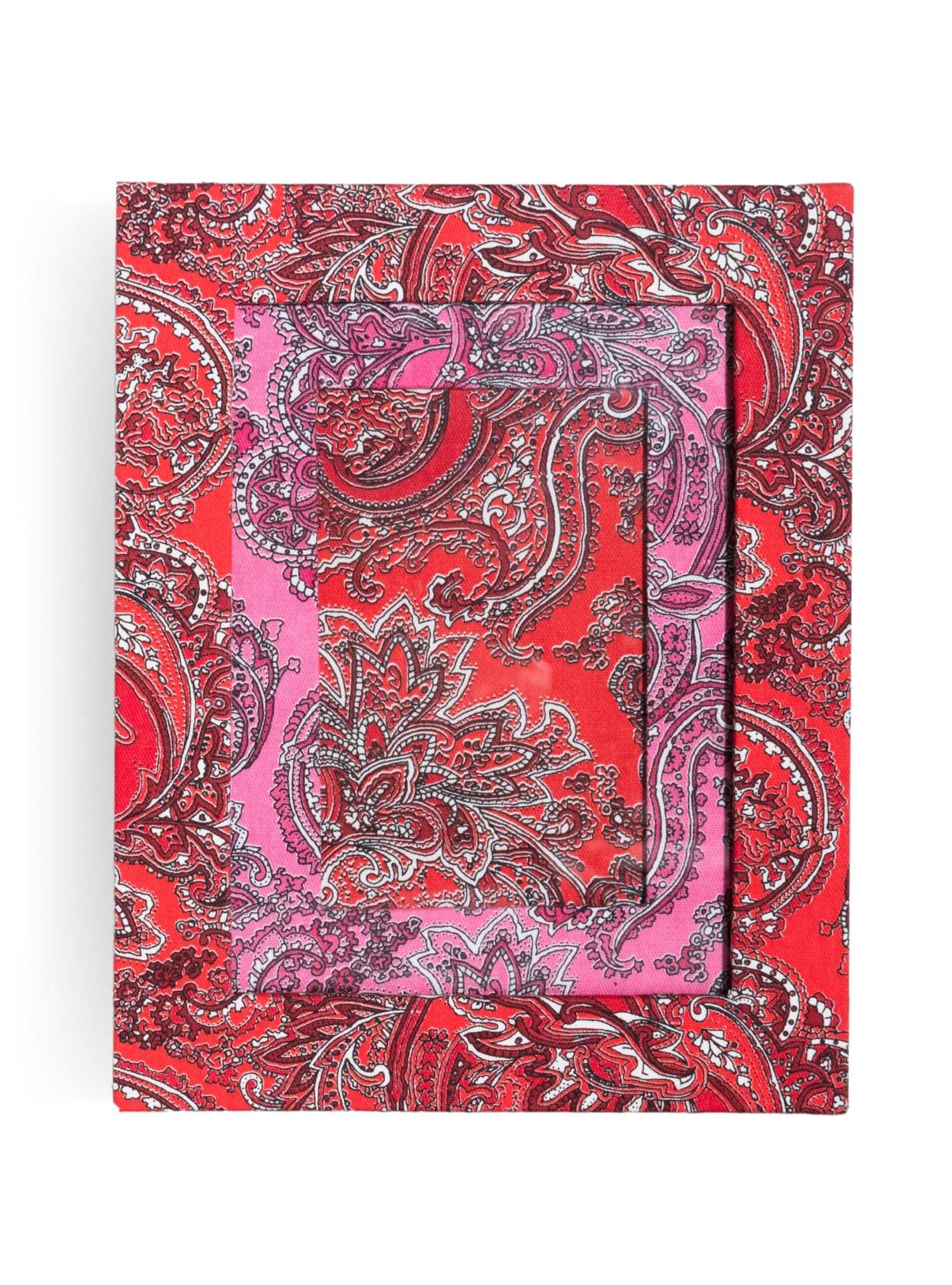 Porta-retrato Paisley Vermelho
