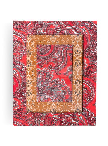 Porta-retrato Paisley Vermelho