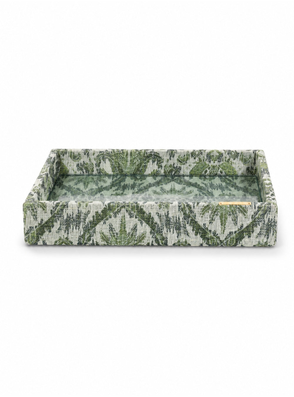 Bandeja Ikat Tropical Verde Jacquard