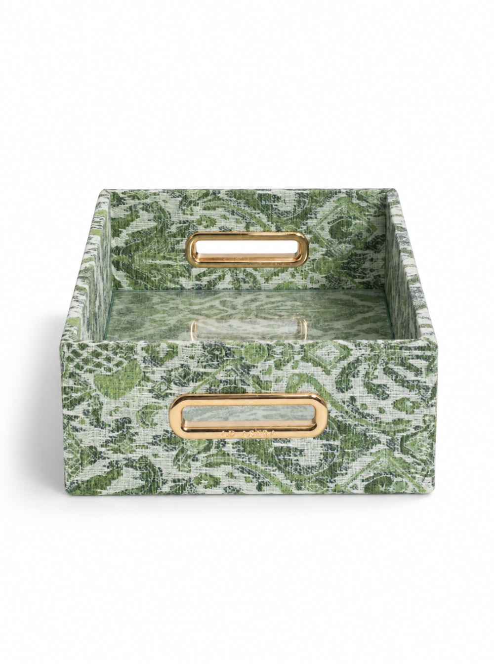 Bandeja Ikat Tropical Verde Jacquard