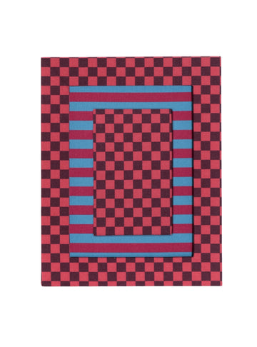 Red Striped Picture Frame