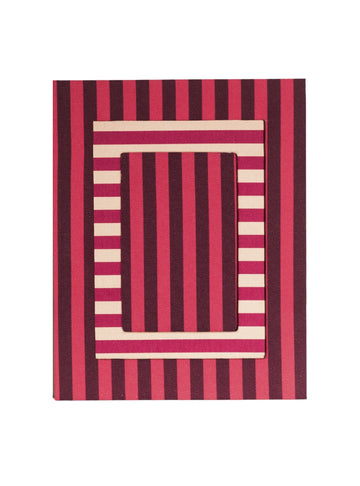 Red Striped Picture Frame