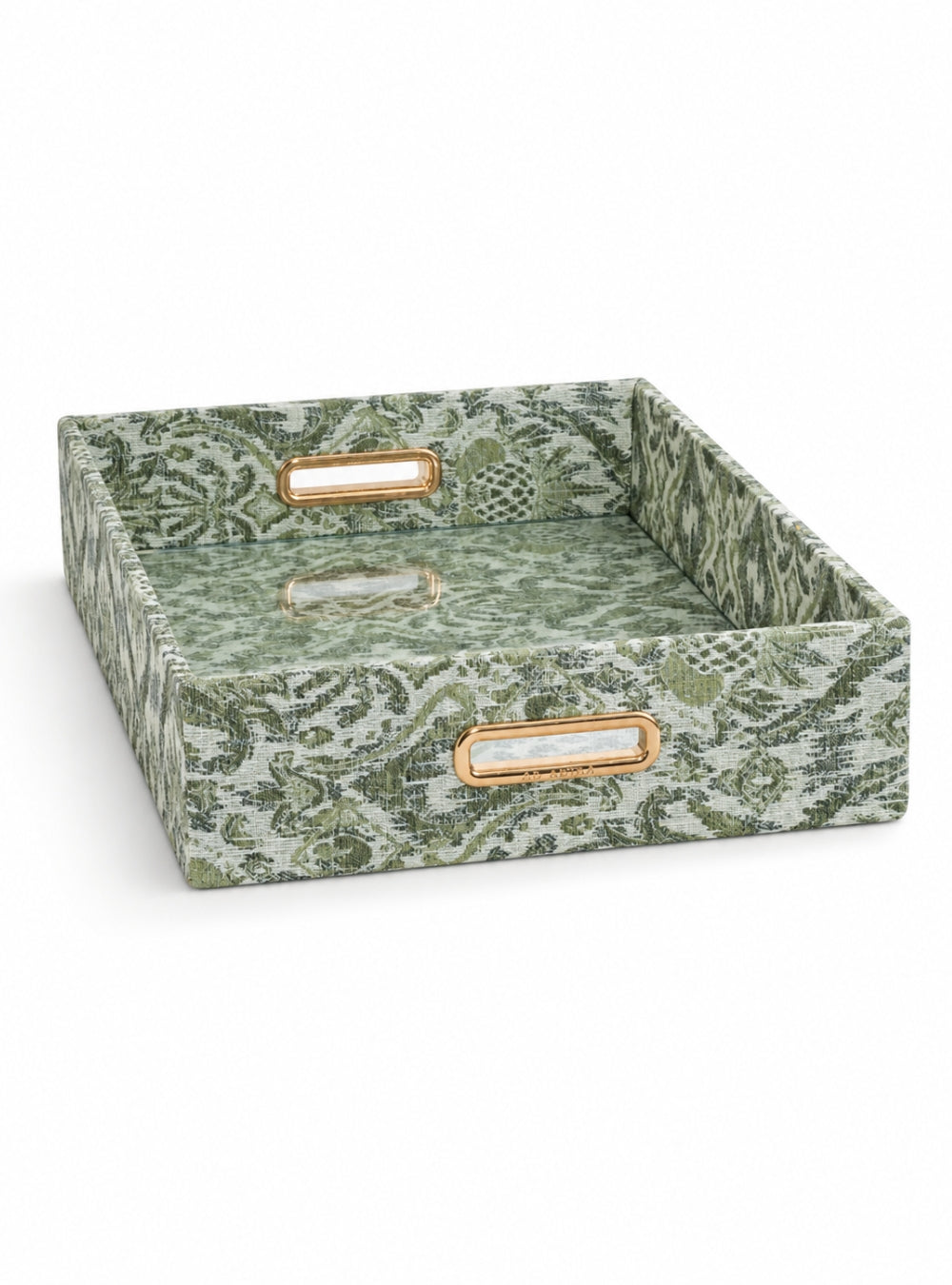 Bandeja Ikat Tropical Verde Jacquard