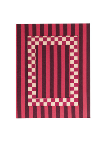 Red Striped Picture Frame