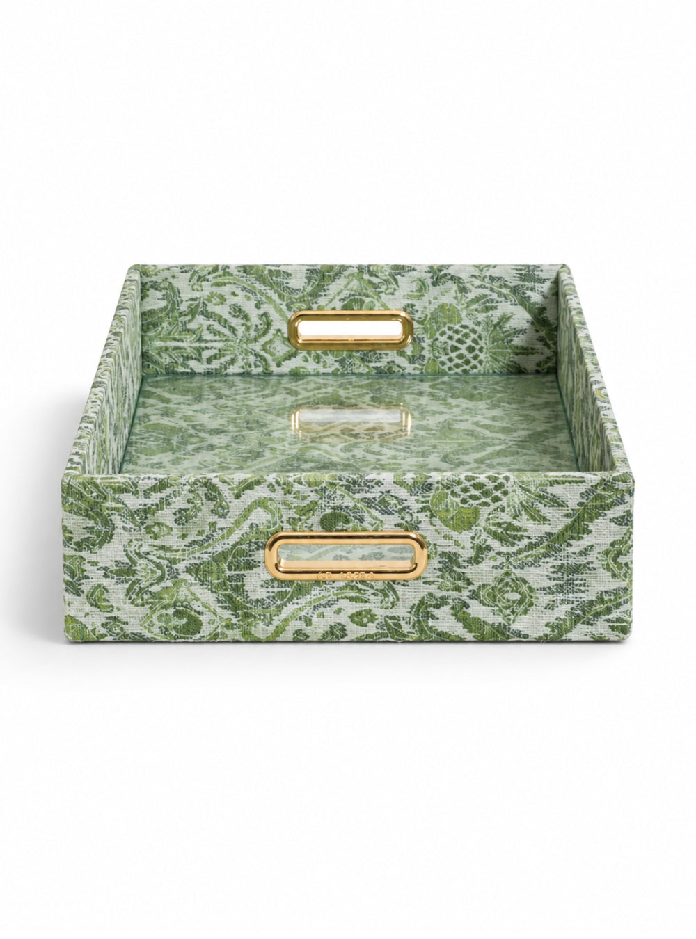 Bandeja Ikat Tropical Verde Jacquard
