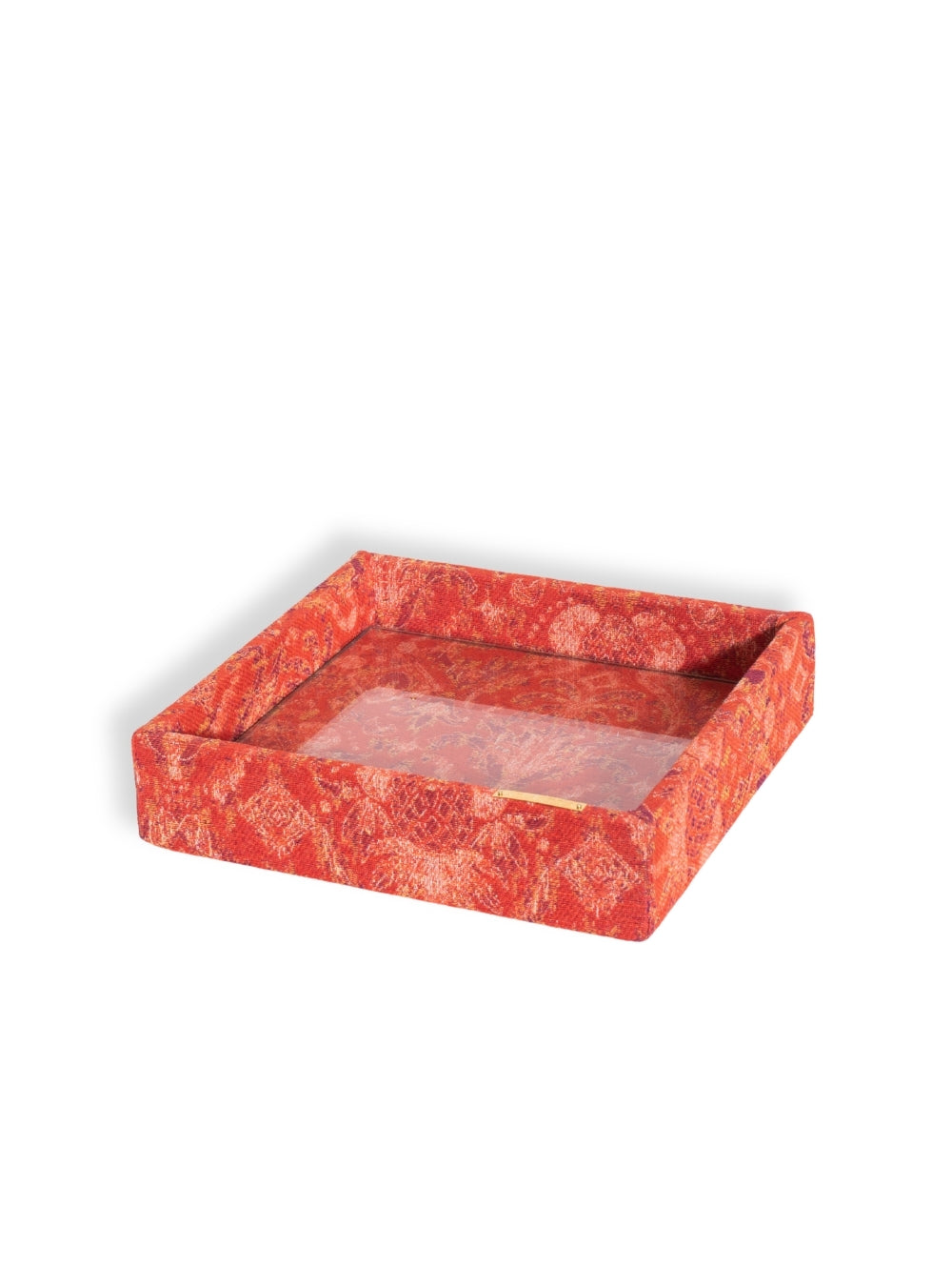 Bandeja Ikat Tropical Laranja Jacquard