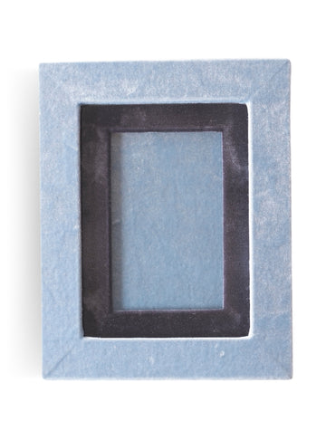 Porta-retrato Veludo Azul Claro