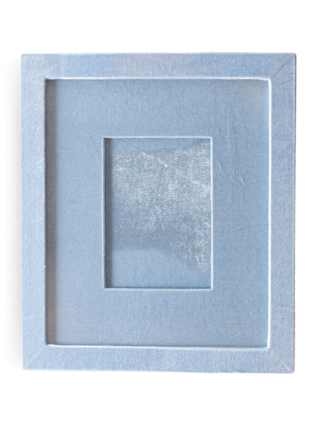 Moldura Veludo Azul Claro