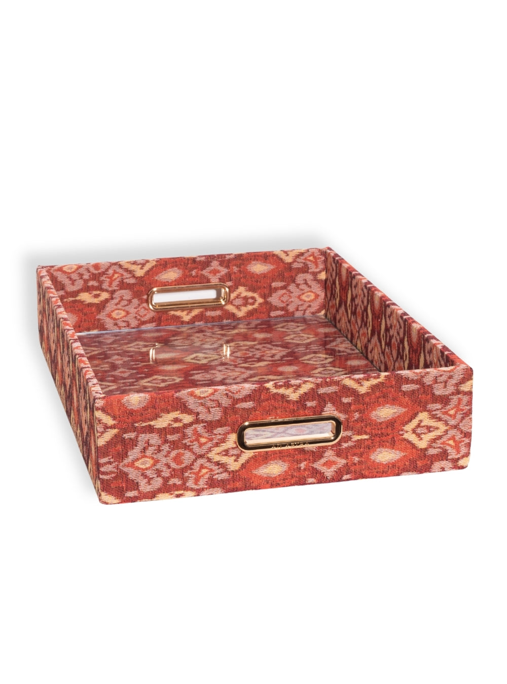 Bandeja Ikat Vermelho Jacquard