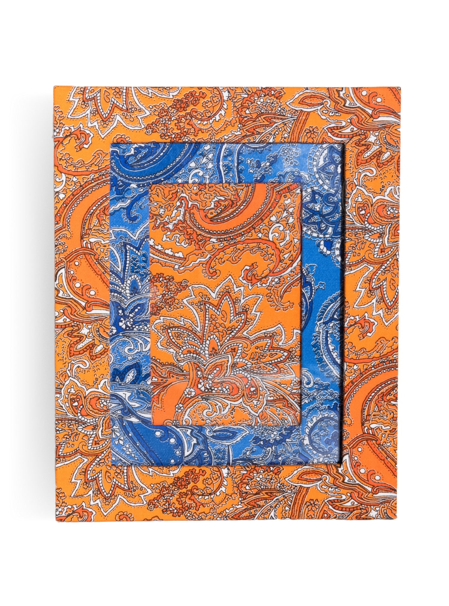 Picture-frame Orange Paisley