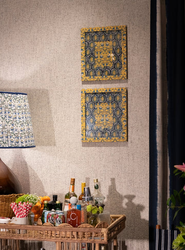 Marco de fotos dorado estilo chinoiserie