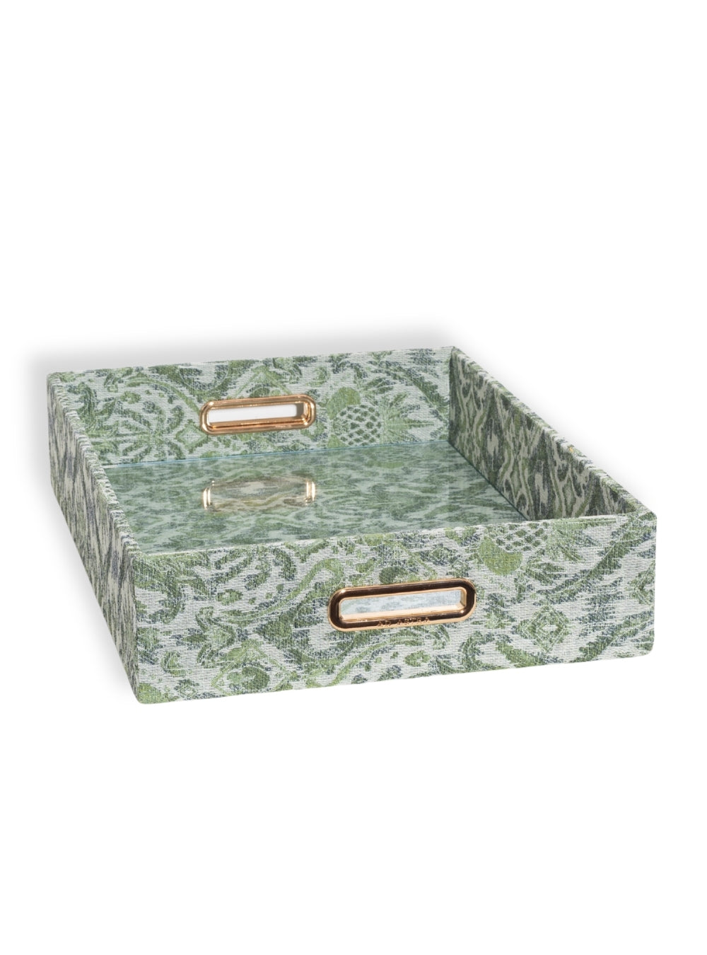 Bandeja Ikat Tropical Verde Jacquard