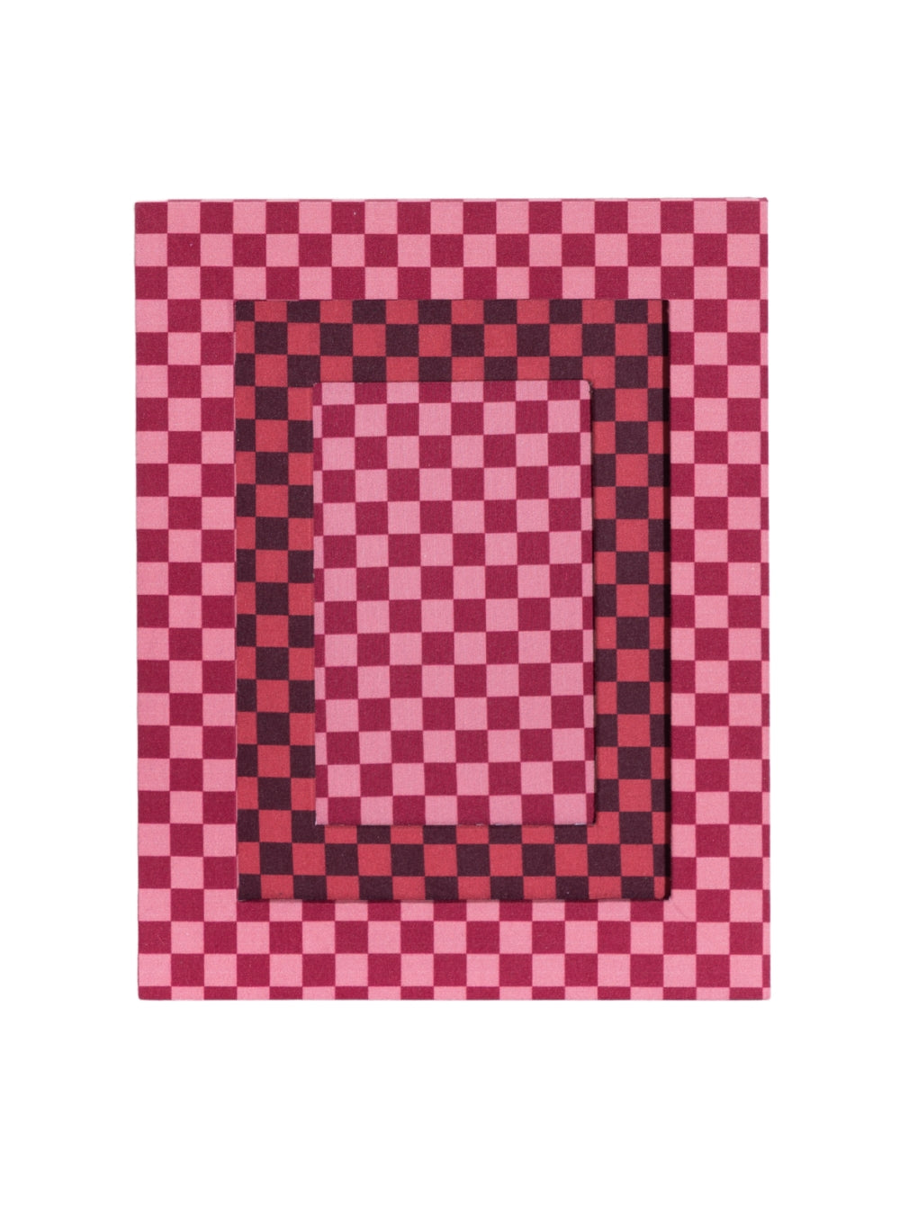 Porta-retrato Xadrez Vintage & Vinho