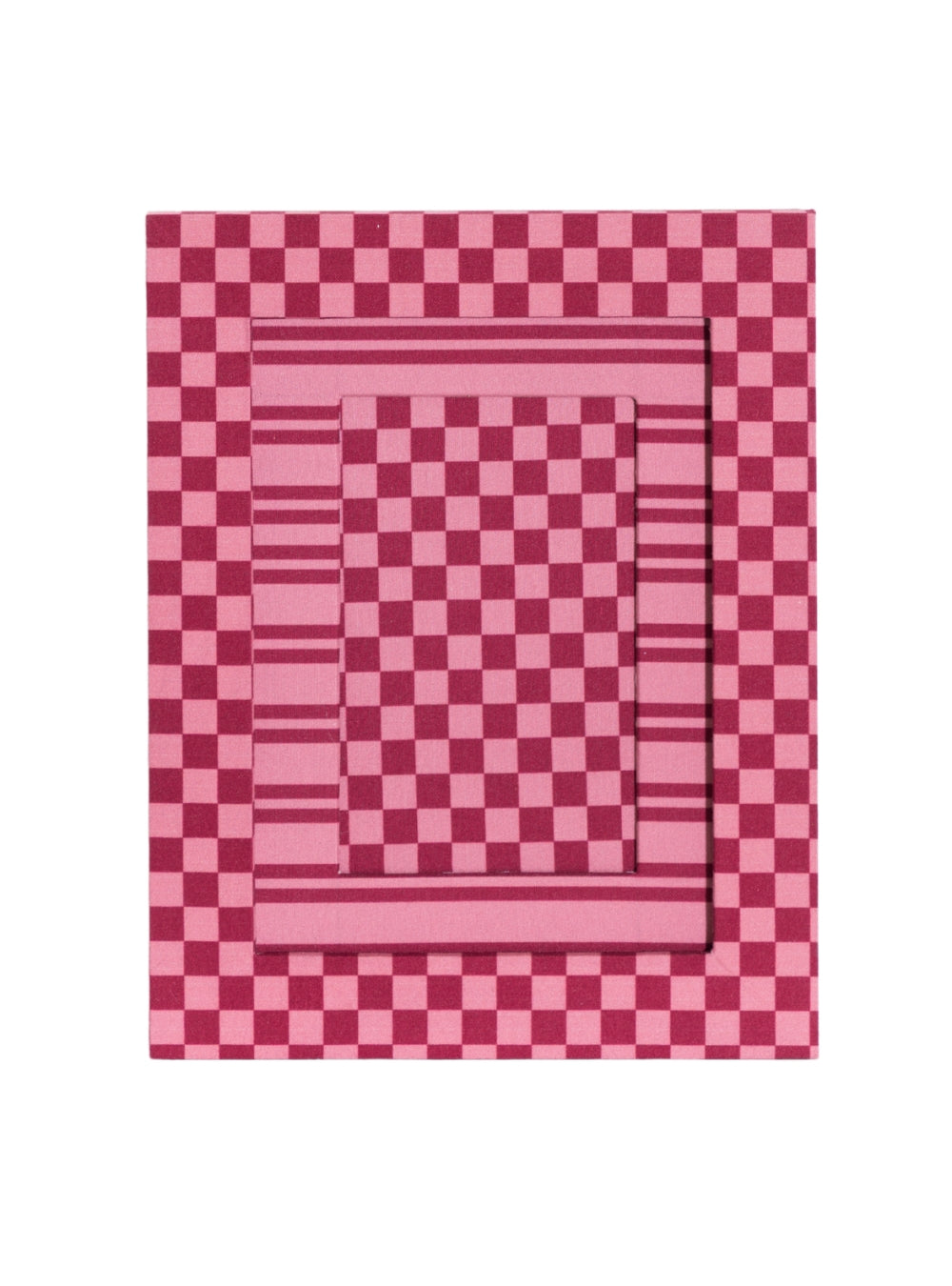 Porta-retrato Xadrez Vintage & Vinho