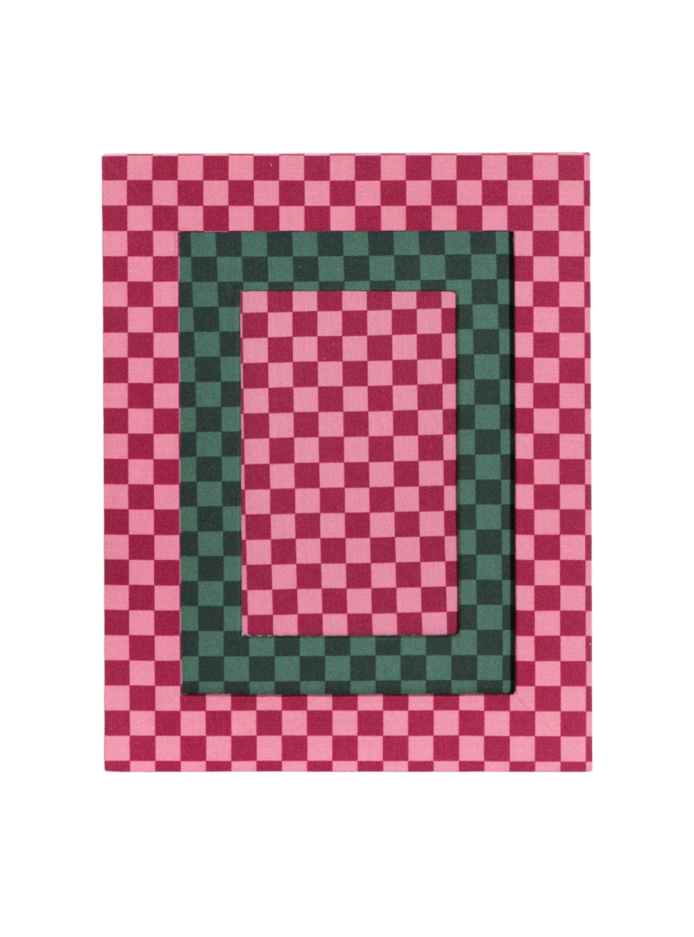 Porta-retrato Xadrez Vintage & Vinho