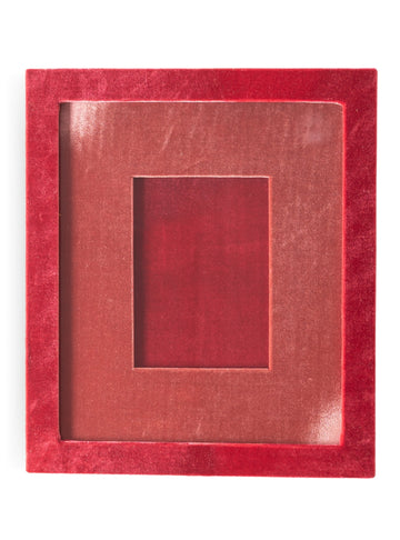 Marco de cuadros rojos